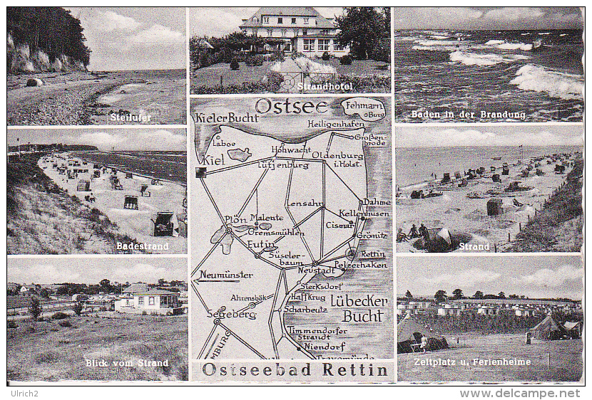 AK  Ostseebad Rettin - Mehrbildkarte - 1959 (19333) - Neustadt (Holstein)