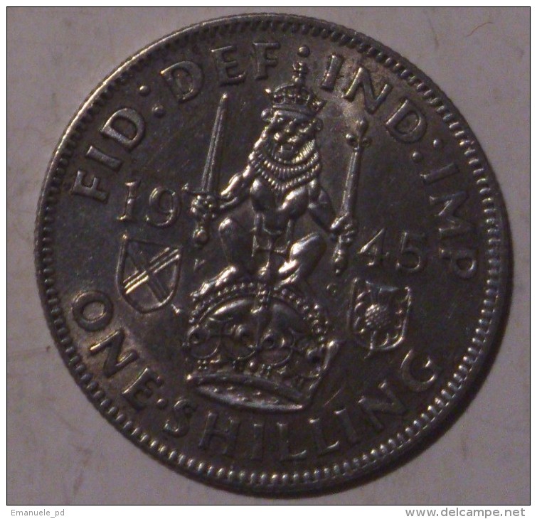 Great Britain 1 Shilling 1945 AUNC - I. 1 Shilling