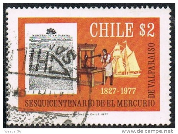 Chile SG790 1977 150th Anniversary Of Newspaper El Mercurio De Valparaiso 2p Good/fine Used - Lots & Kiloware (mixtures) - Max. 999 Stamps