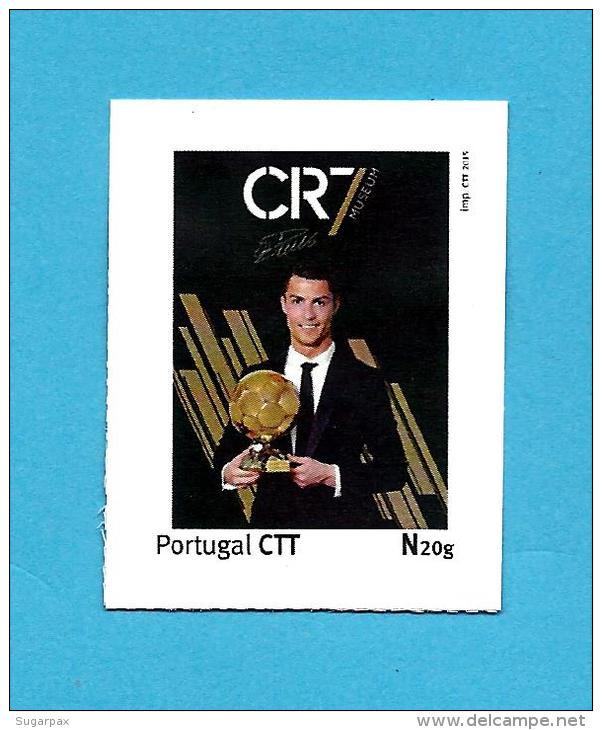 CR7 - Cristiano Ronaldo - FIFA WORLD PLAYER Manchester United Real Madrid - Personalized Stamp - Soccer - Portugal - Ongebruikt