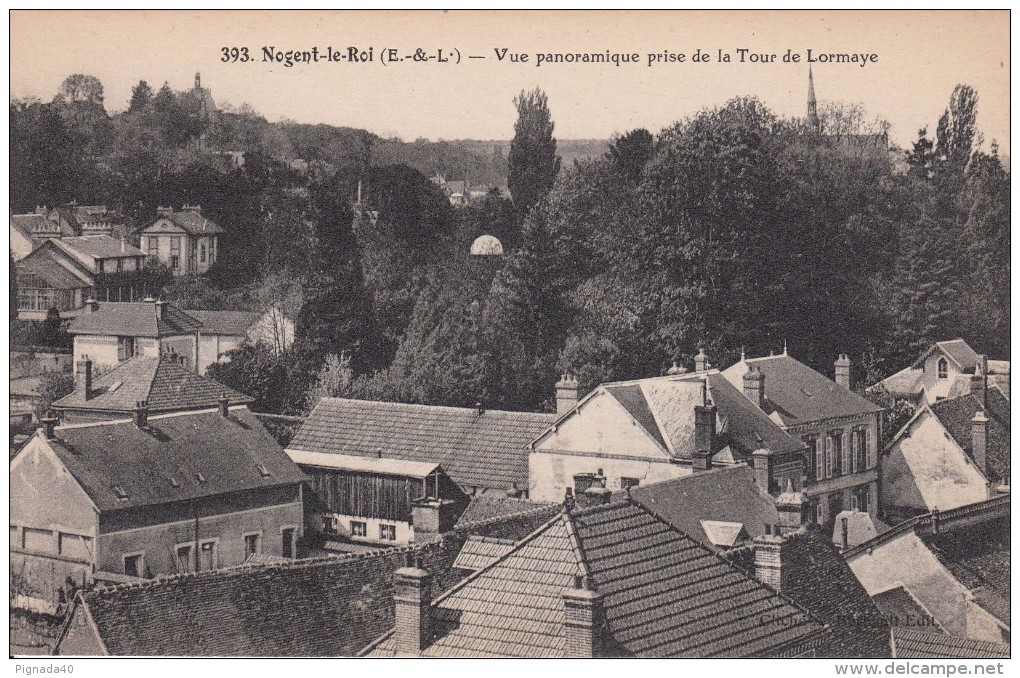 Cp , 28 , NOGENT-le-ROI , Vue Panoramique Prise De La Tour De Lormaye - Nogent Le Roi