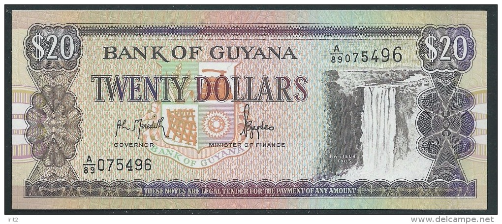 BANKNOTES 1989 GUYANA 20 DOLLARS - Guyana