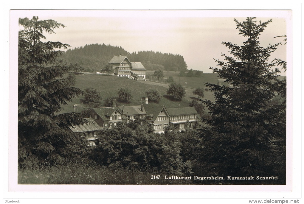 RB 1059 - Real Photo Postcard - Luftkurort Degersheim - Kuranstalt Sennruti Switzerland - Degersheim
