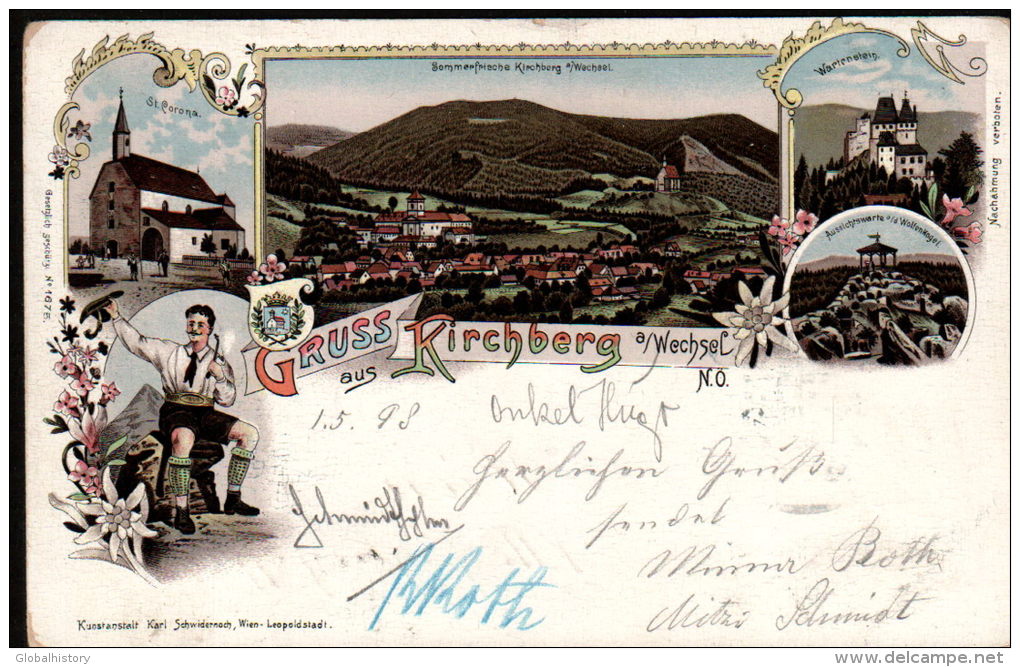 DB5539 - TIROL - KIRCHBERG - 1898 LITHO PC - Kirchberg