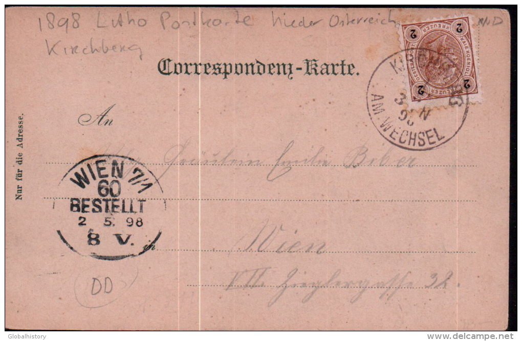DB5539 - TIROL - KIRCHBERG - 1898 LITHO PC - Kirchberg