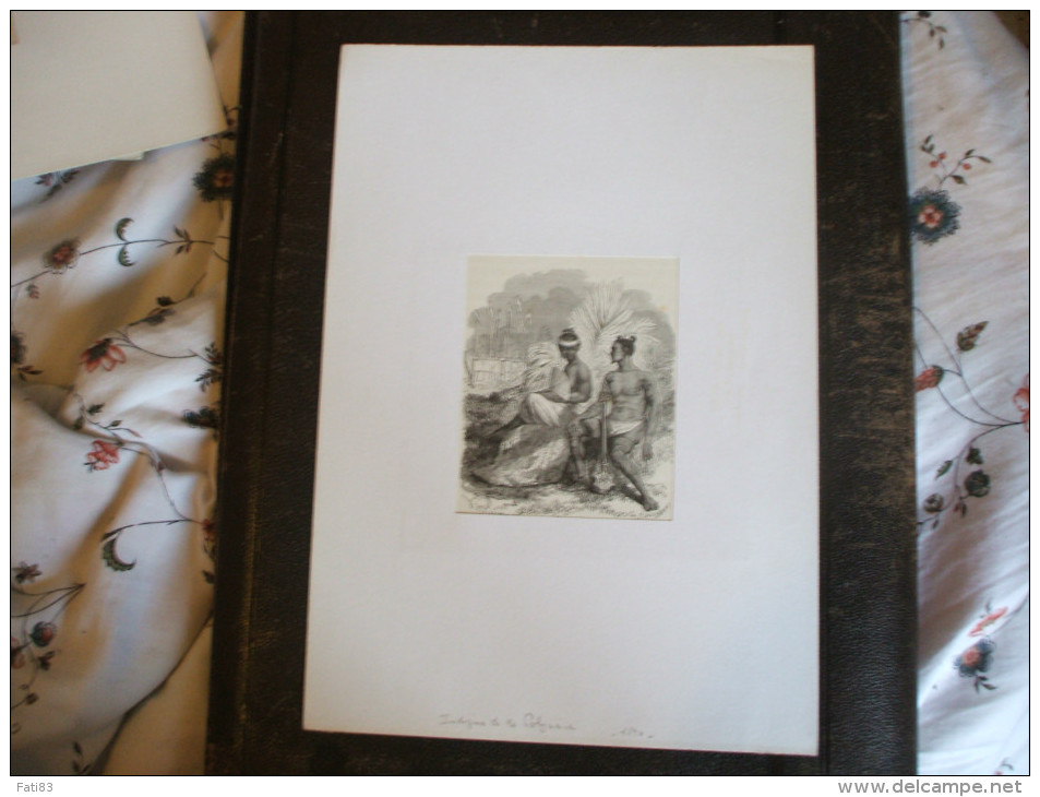 TAHITI  ILES MARQUISE Gravure Extraite D'un JOURNAL DE 1890,  Un Guerrier Marquisien - Art Asiatique