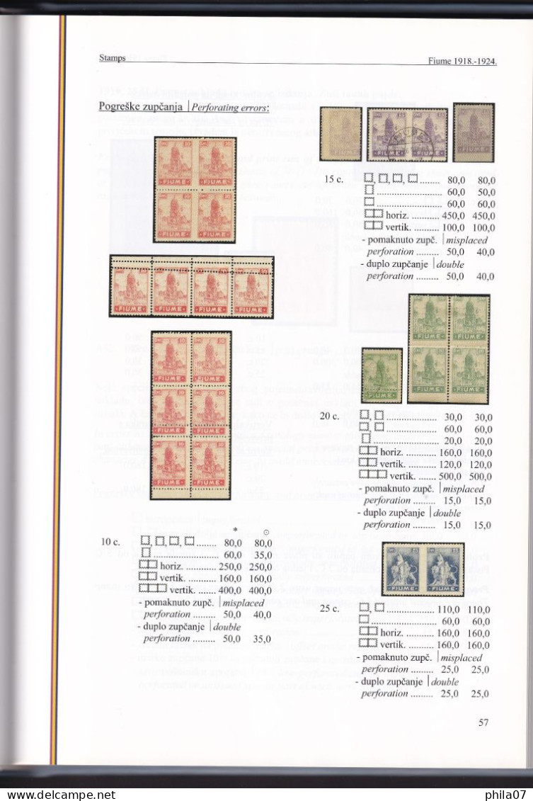 Ivan Maritnas: Postanske Marke Rijeke,Fiume 1918.-1924. / Stamps Of Rijeka, Fiume 1918.-1924.;  Issued In Zagreb 2006. - Sonstige & Ohne Zuordnung
