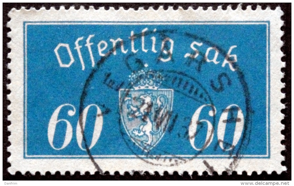 Norway 1933 Minr.19  I  35mm X19,5mm  VEGARSHEI  21-6-1937 ( Lot C 142 ) - Dienstzegels