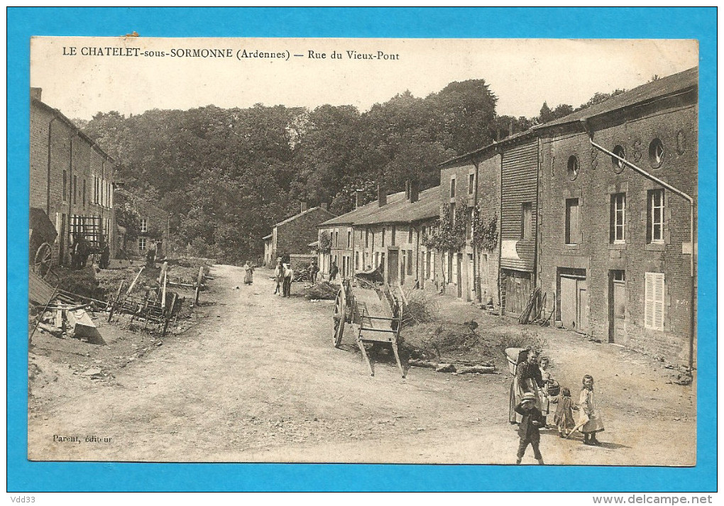 *08 : Le Chatelet Sous Sormonne  , Rue Du  Vieux Pont  (Animée ) .... - Sonstige & Ohne Zuordnung