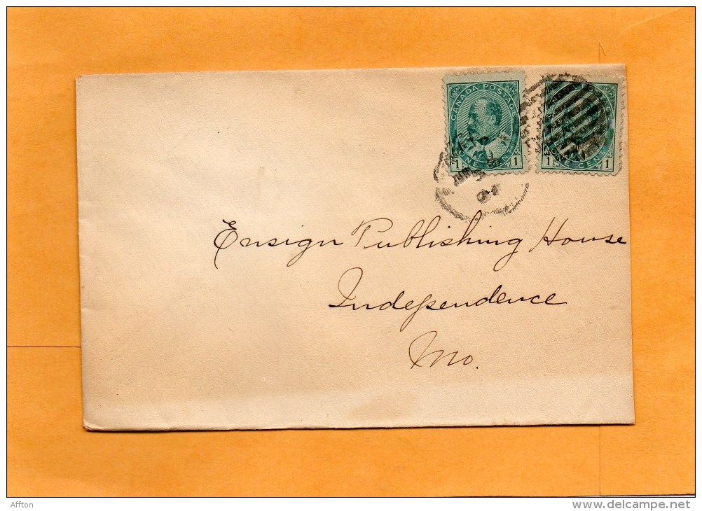 Canada 1909 Cover Mailed To USA - Briefe U. Dokumente