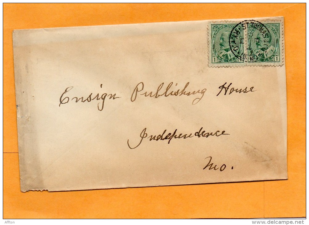 Canada 1911 Cover Mailed To USA - Briefe U. Dokumente