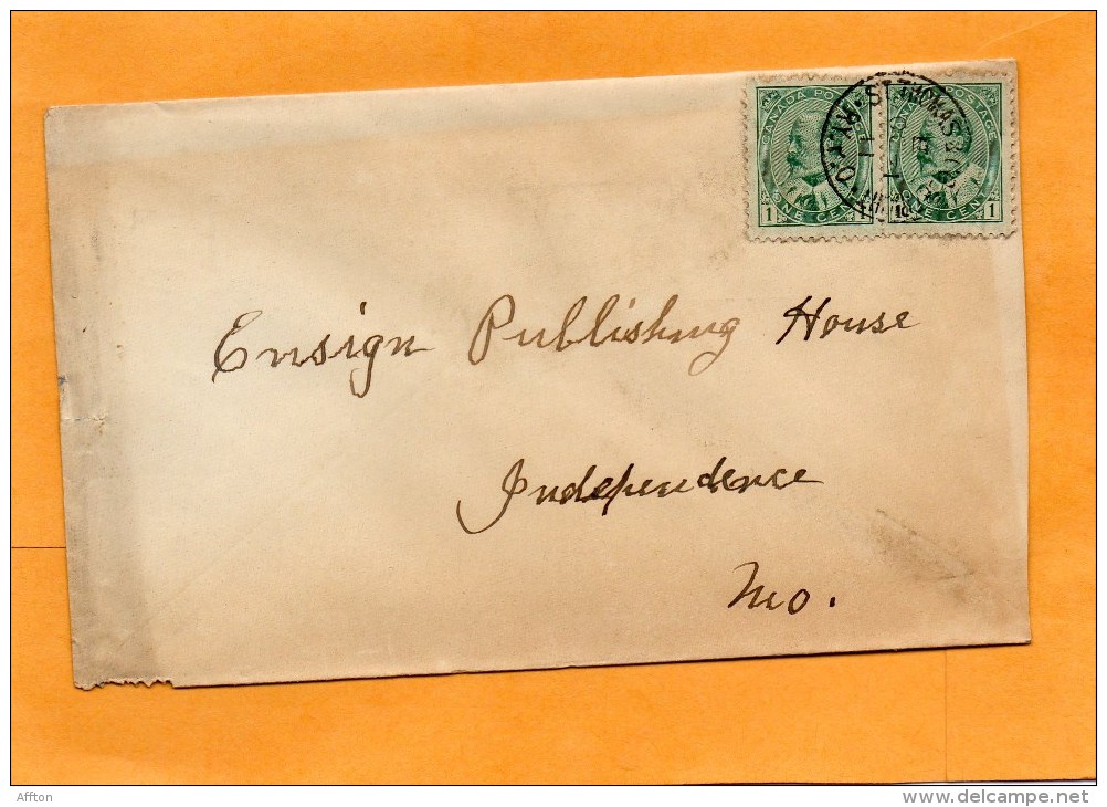 Canada 1911 Cover Mailed To USA - Storia Postale