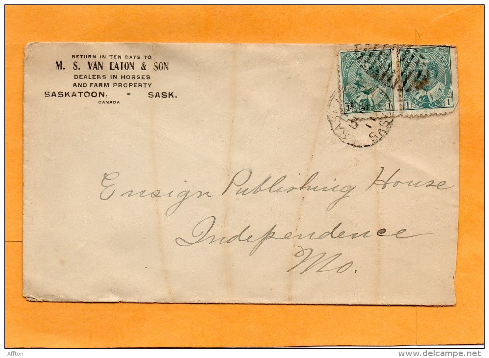 Canada 1911 Cover Mailed To USA - Lettres & Documents