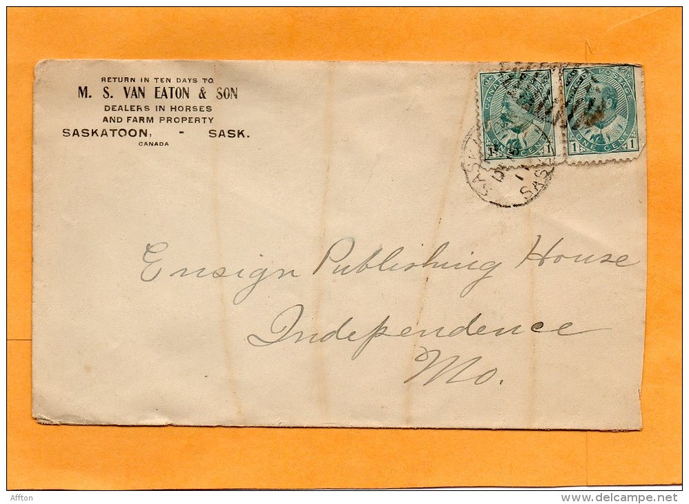 Canada 1911 Cover Mailed To USA - Cartas & Documentos