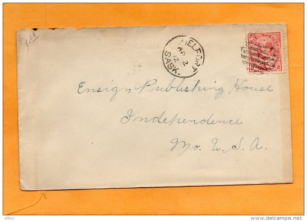 Canada 1912 Cover Mailed To USA - Brieven En Documenten