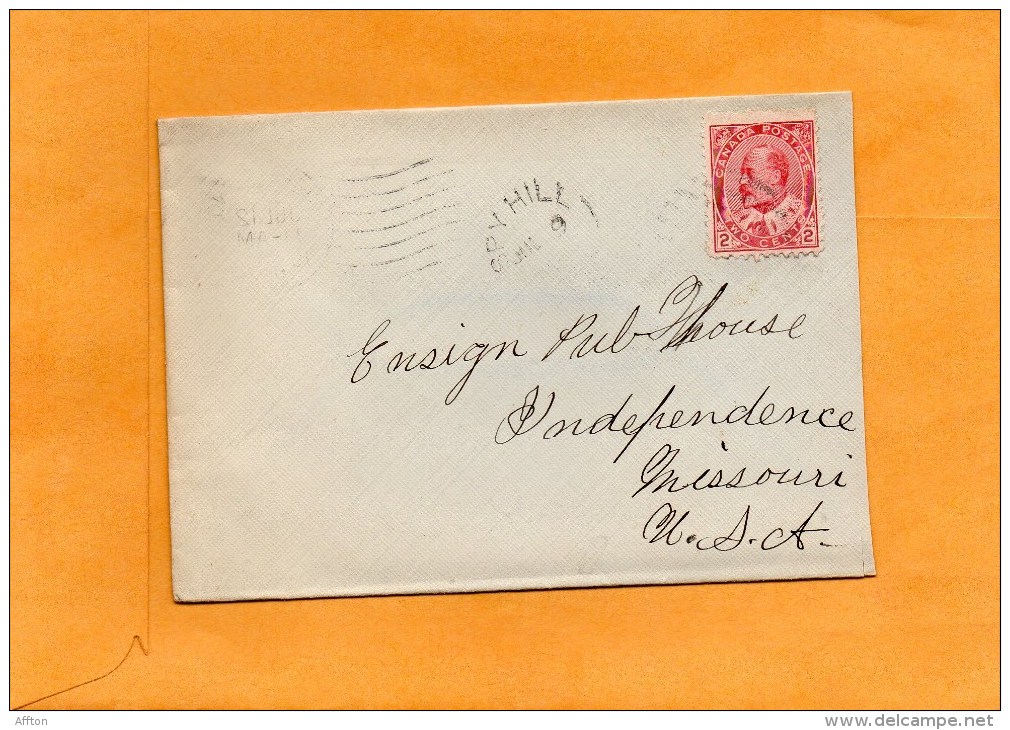 Canada 1912 Cover Mailed To USA - Covers & Documents