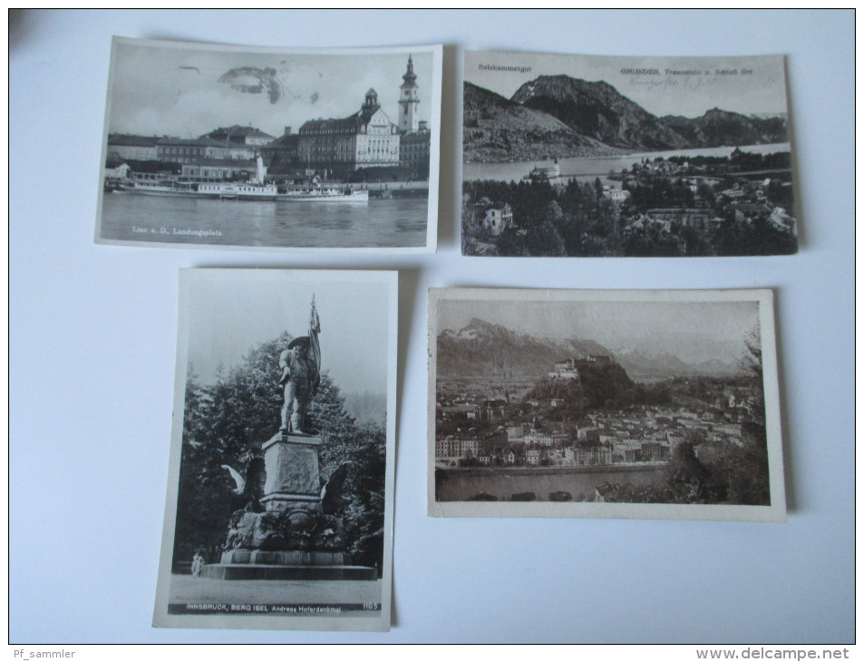 Österreich PK / AK Echtfoto usw. 1910er -1940er Jahre. Wien / Innsbruck usw. Berge / Gebäude. 440 Stück!!