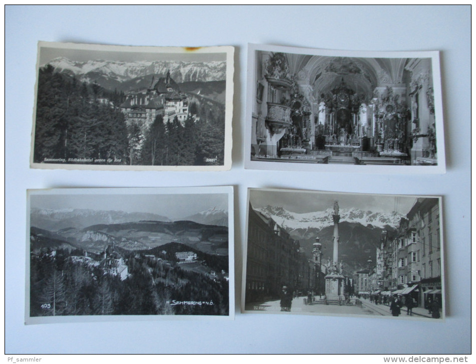 Österreich PK / AK Echtfoto usw. 1910er -1940er Jahre. Wien / Innsbruck usw. Berge / Gebäude. 440 Stück!!