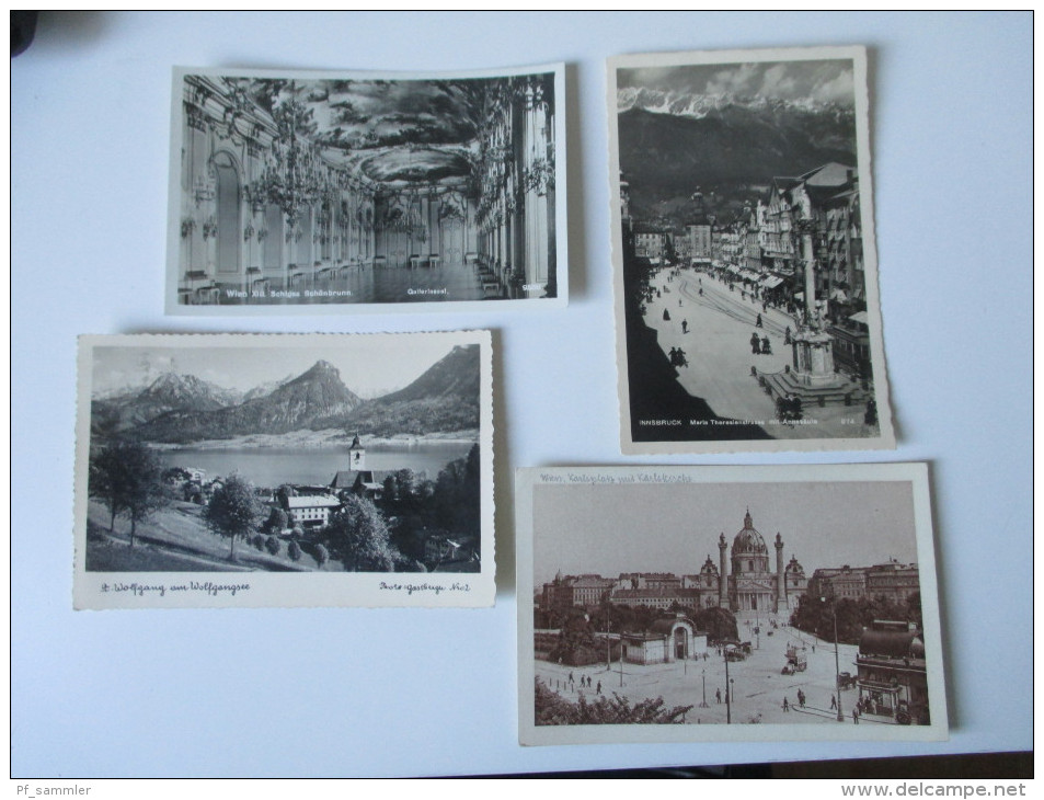 Österreich PK / AK Echtfoto usw. 1910er -1940er Jahre. Wien / Innsbruck usw. Berge / Gebäude. 440 Stück!!