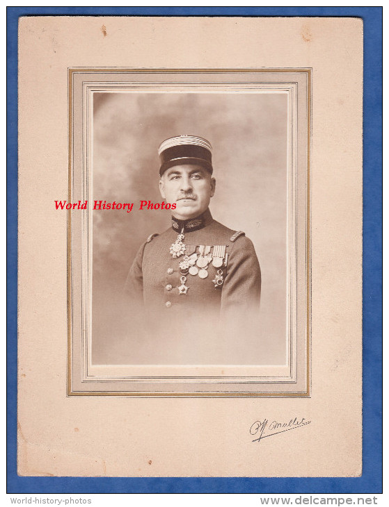 Photo Ancienne - Portrait Officier PAQUEAU ? Voir Signature - Service De Santé Docteur Militaire Médaille Uniforme - Guerre, Militaire