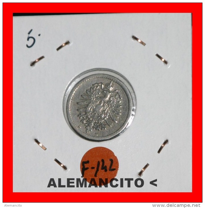 ALEMANIA  -  IMPERIO - 5 Pfn. AÑO 1876 - 5 Pfennig