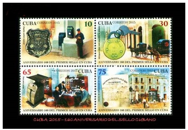 CUBA/KUBA 2015 160° ANIV. DEL PRIMER SELLO EN CUBA MNH - Altri & Non Classificati