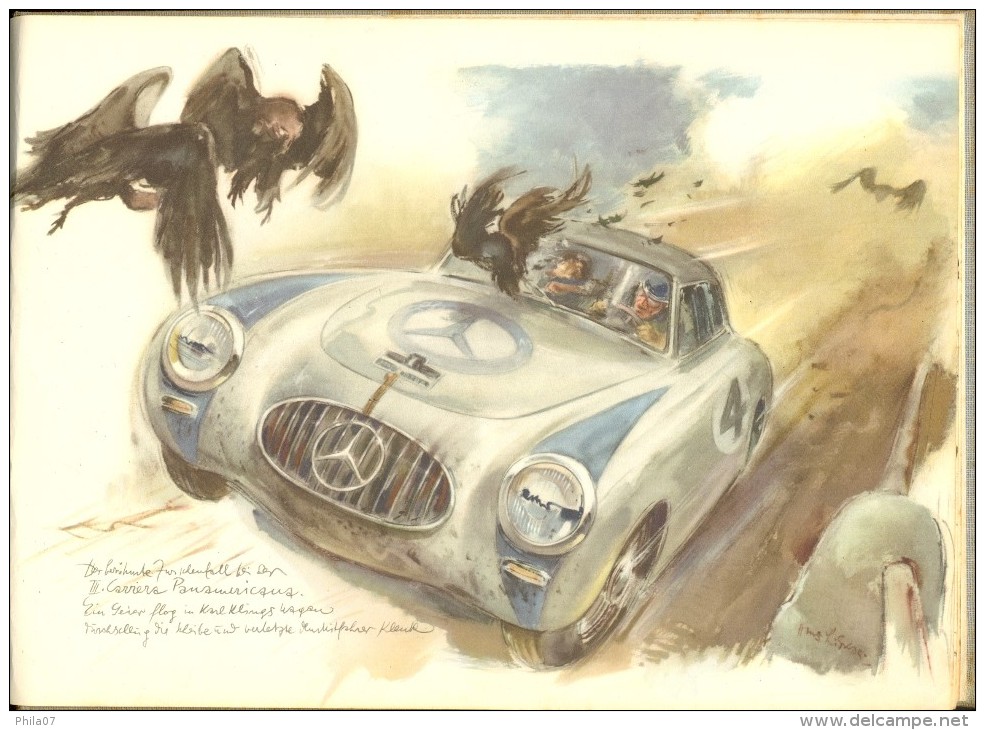 Illustrated Book Mercedes-Benz, lot of interesting illustration of various type of Mercedes-Benz