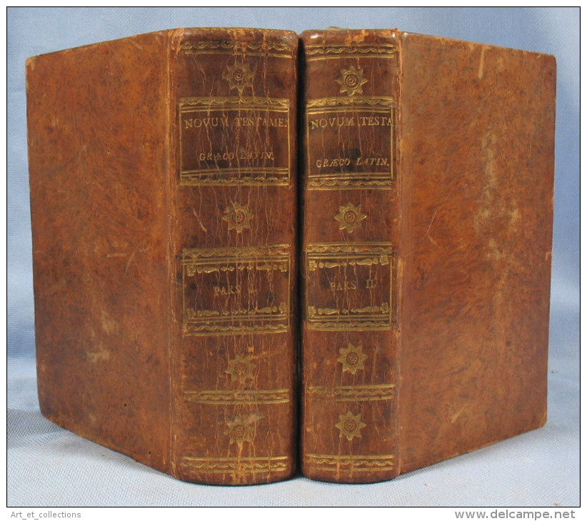 Nouveau Testament / Grec & Latin /  2 Tomes / Traduction Arias Montanus De 1571 - Before 18th Century