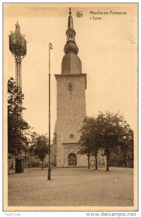 MARCHE EN FAMENNE - PROVINCE DE LUXEMBOURG - BELGIQUE - PEU COURANTE CPA - EDITEUR NELS. - Marche-en-Famenne