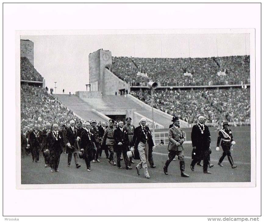 OLYMPIA 1936 - Band II . A.Hitler, Der Führer Und Schirmherr, Mit Den Führer Des Weltsportes Im Stadion - Sport