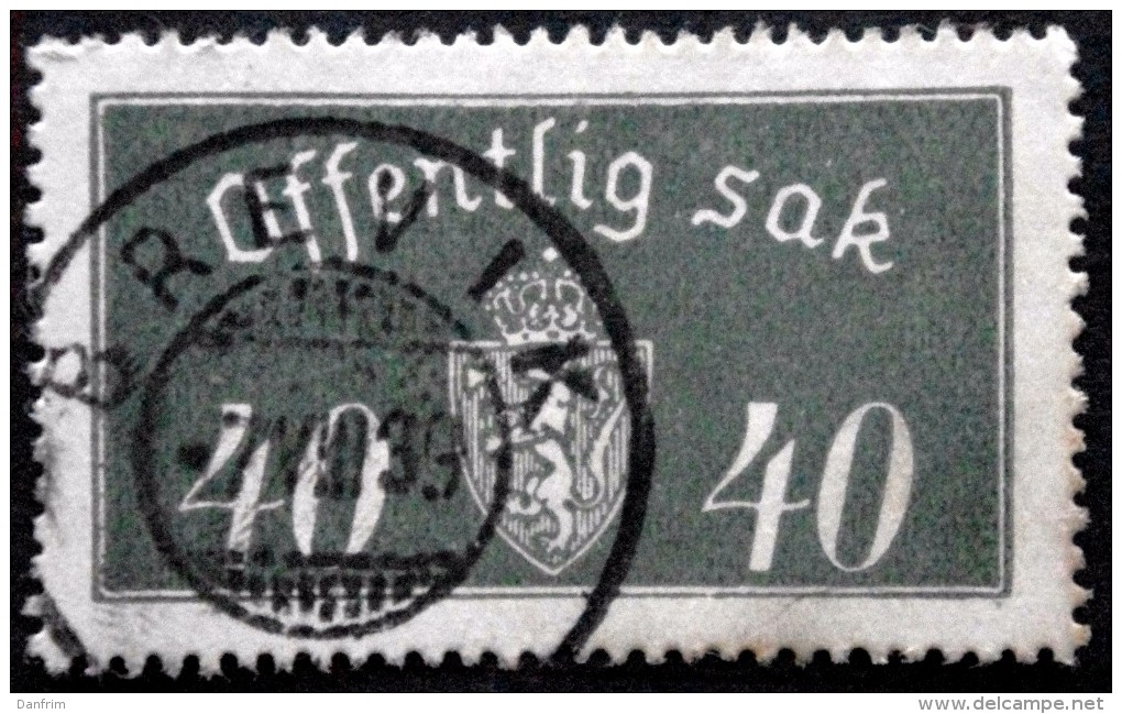 Norway 1933  Minr.18  I   35mm X19,5mm  BREVIK  7-8-1939  ( Lot C 252 ) - Oficiales
