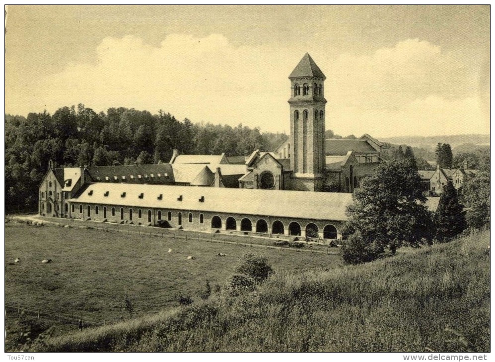 ABBAYE D'ORVAL - PROVINCE DE LUXEMBOURG - BELGIQUE - 2 CPA DE 1957 ET....EDITEUR NELS POUR L'UNE. - Autres & Non Classés