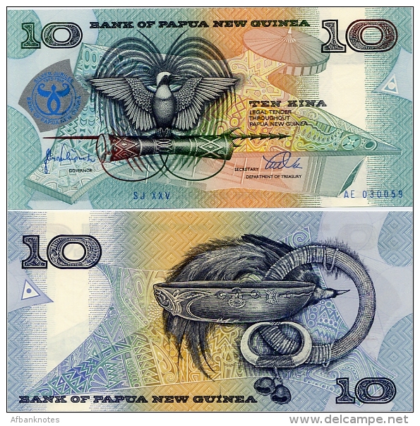 PAPUA NEW GUINEA       10 Kina    Comm.     P-17a       1998       UNC - Papua Nuova Guinea