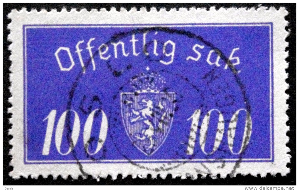 Norway 1933  Minr.21 I   35mm X19,5mm Oslo ( Lot C 262 ) - Oficiales