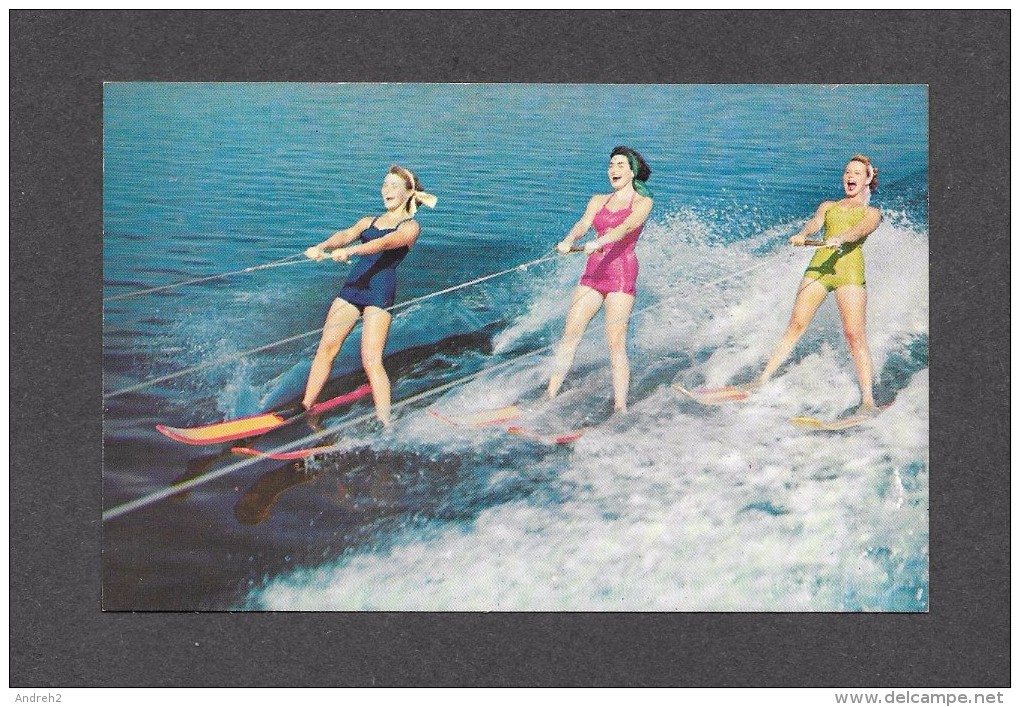 SPORTS - SKI AQUATIQUE - WATER SKIING - TROIS JOLIES FILLES - Wasserski