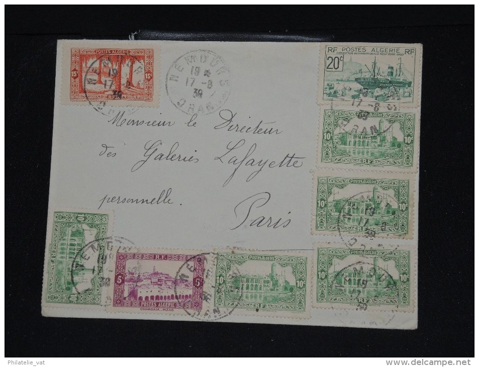 FRANCE - ALGERIE - Enveloppe De Nemours Pour Paris En 1939 - Aff. Plaisant - A Voir - Lot P11678 - Lettres & Documents