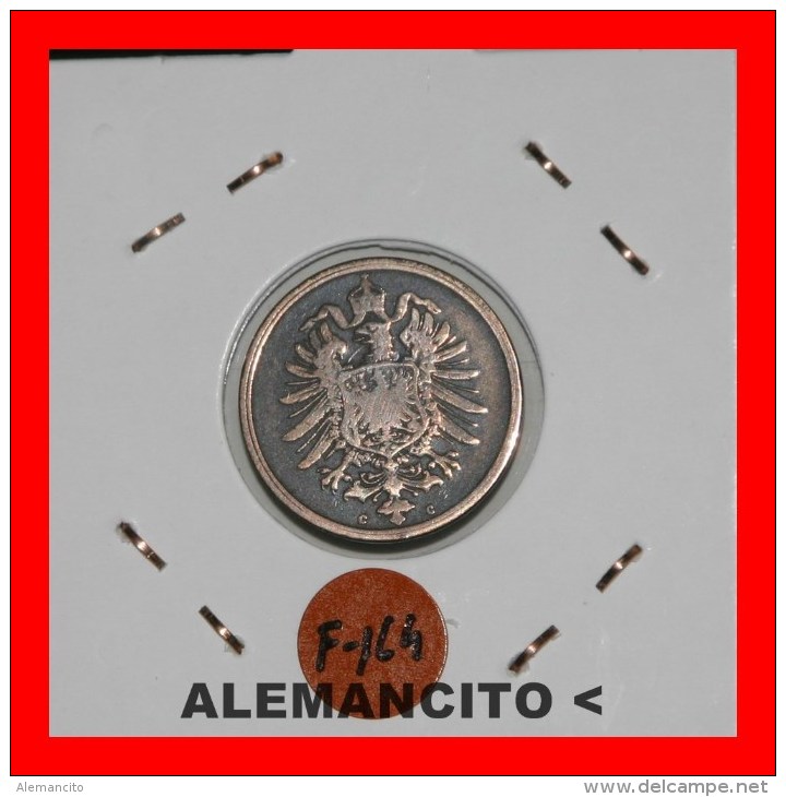 ALEMANIA  - 2 Pfn . DEUTSCHES REICH - AÑO 1875 - 2 Pfennig