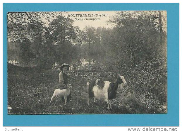 CPA Scène Champêtre à MONTFERMEIL 93 - Montfermeil