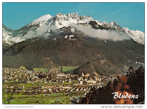 30702- BLUDENZ- SKI RESORT, PANORAMA, MOUNTAINS - Bludenz