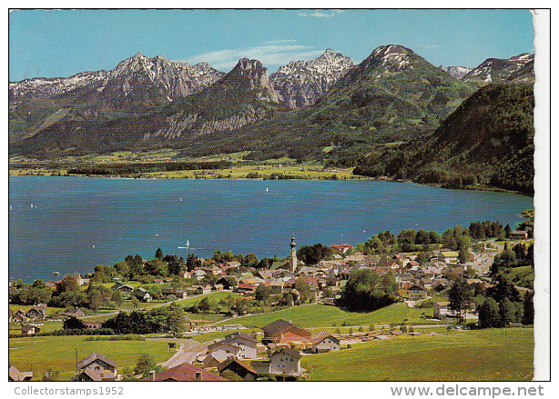 30706- ST GILGEN- WOLFGANG LAKE, PANORAMA, MOUNTAINS - St. Gilgen