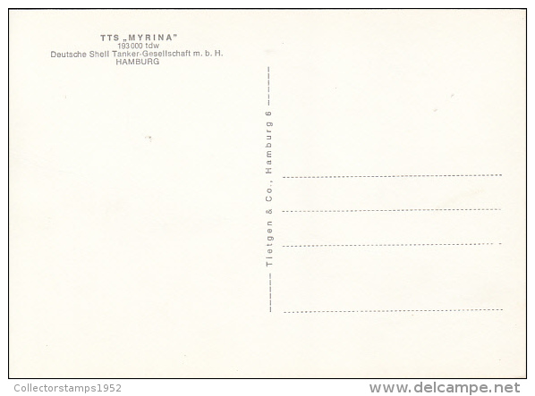 30798- TTS MYRINA TANKER, SHIP - Pétroliers