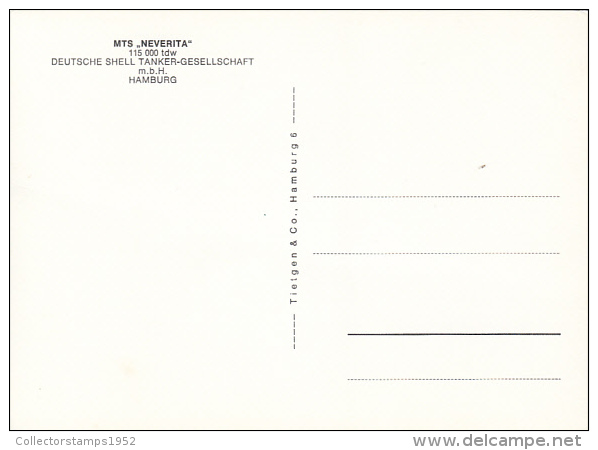 30799- MTS NEVERITA TANKER, SHIP - Petroliere