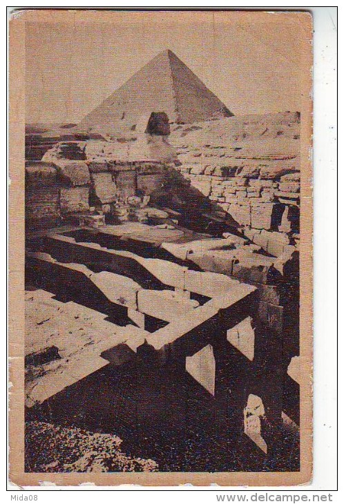 EGYPTE . THE SPHINX TEMPLE - Sfinge