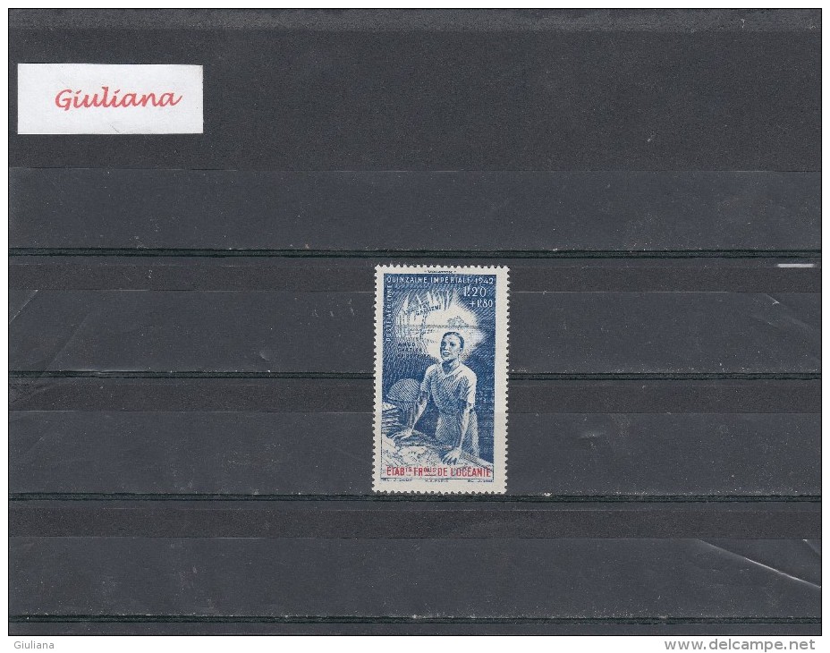 Oceania 1942 - 1 Stamp*  Quinzaine Imperiale  Territorial Issue - Neufs