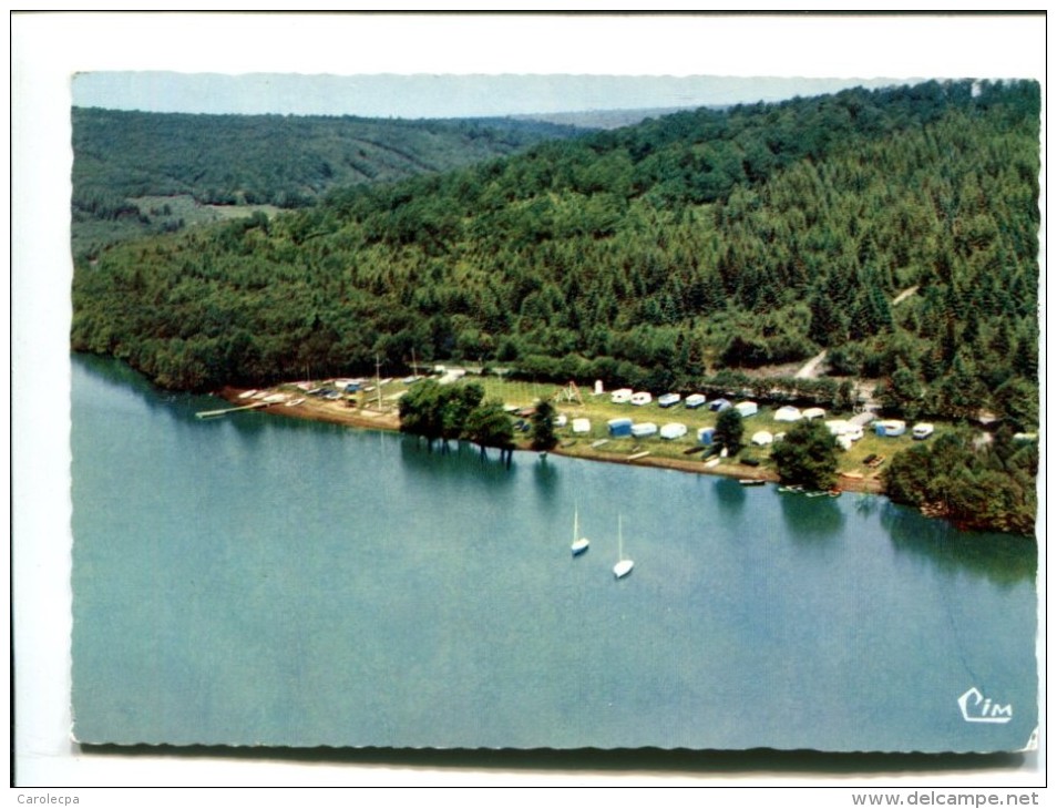 CP - ROCROI (08) VUE AERIENNE L ETANG ET LE CAMPING - Autres & Non Classés