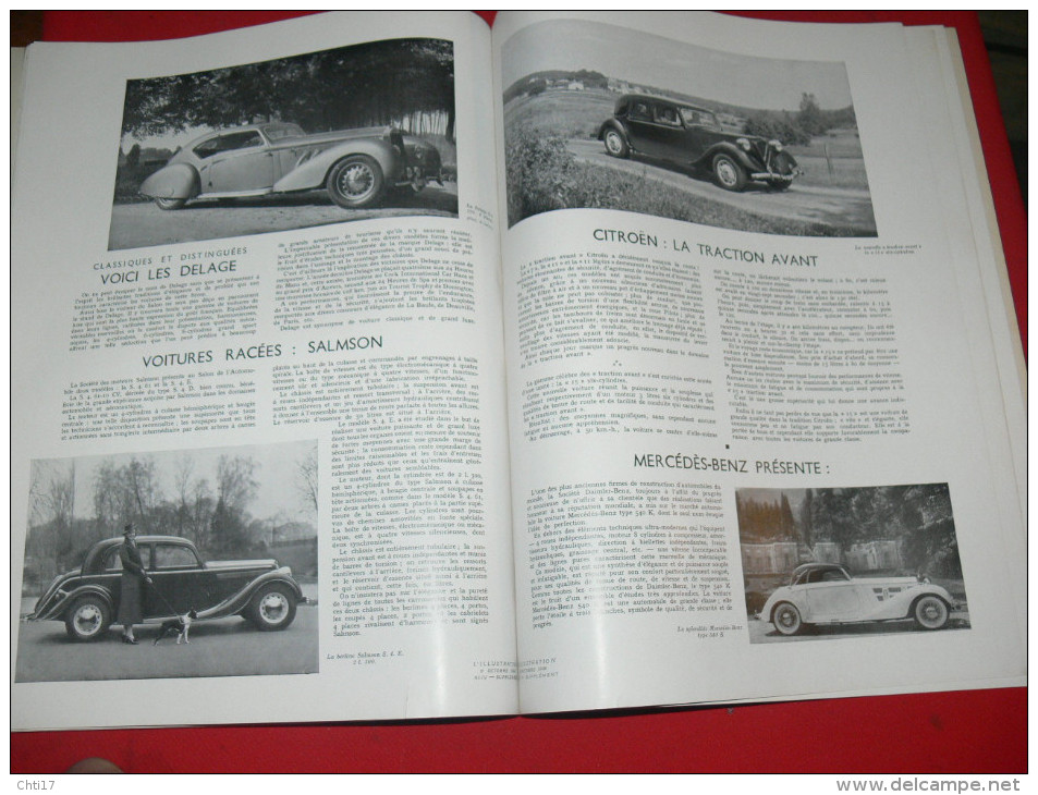 L ILLUSTRATION N° 4988  OCTOBRE  1938  / SALON DE L AUTOMOBILE / CAMION / AUTOCAR / BUS  PEUGEOT RENAULT CITROEN