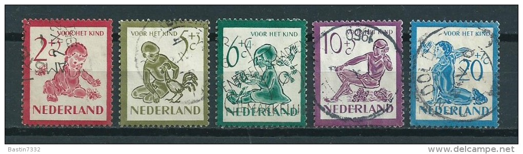 1950 Netherlands Complete Set Child Welfare,kinderzegels Used/gebruikt/oblitere - Usati