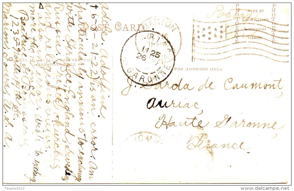 USA. Carte Postale Ayant Circulé. Cedar Rapids/Church. - Cedar Rapids