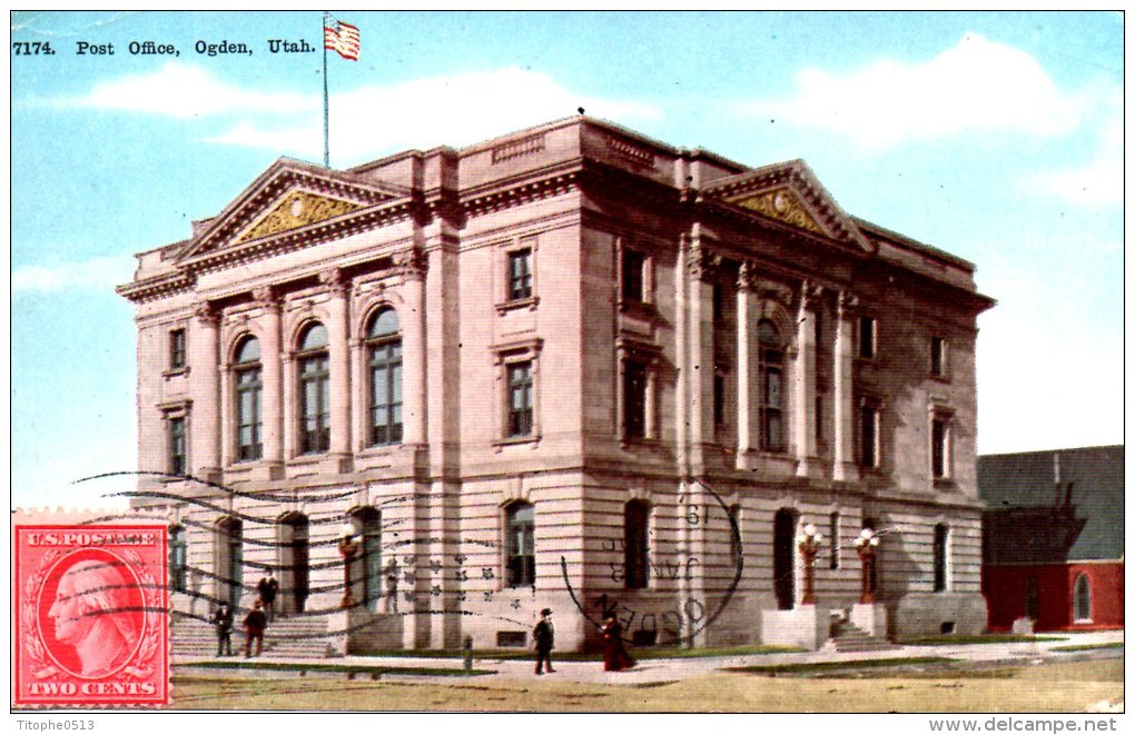 USA. Carte Postale Ayant Circulé. Ogden/Post Office. - Ogden