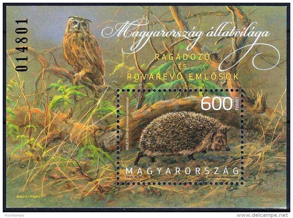 Hungary 2013. Animals / Hedgehog Sheet MNH (**) - Unused Stamps